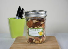 Load image into Gallery viewer, Decorative food storage labels for food stored in fridge, freezer or pantry. Easy to write on the matte vinyl finish. Self adhesive and easy to remove.