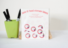 Load image into Gallery viewer, Write on food label, removable date label write on date label, food container label, open date sticker left-over labels.