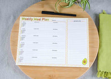 Load image into Gallery viewer, meal plan notepbook, tear off weekly meal planner notepad, meal plan with grocery list, meal plan pad, meal prep journal, daily meal planner, meal planner nanny, food menu kids, grocery planner weekly planner pad tear off, food planner, meal prep pad, family meal planner, foodie calendar