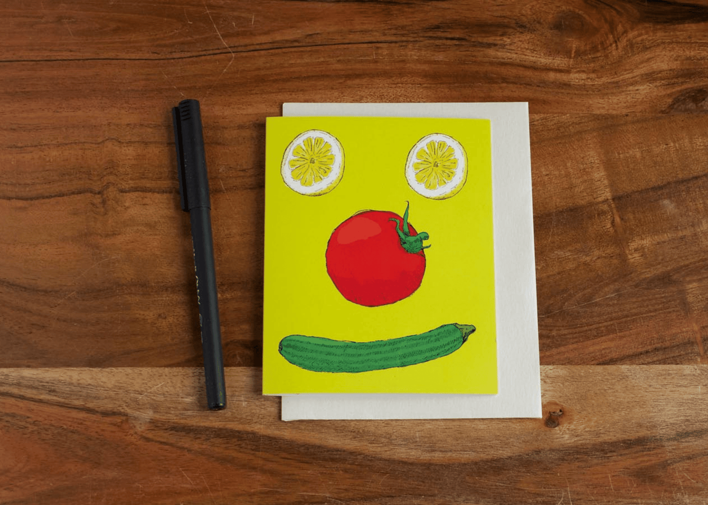 Greeting Card, Pickle, Blank Note Card