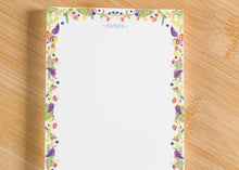 Load image into Gallery viewer, small white notes pad. Illustrated memo pad.  50 page whate notepad.