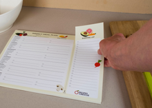 Load image into Gallery viewer, Weekly Meal Planner Notepad With Detachable Grocery List, 50 Tear-Away Sheets