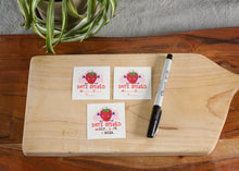 Load image into Gallery viewer, Raspberry Date Labels, Write-On Food Storage Labels, Round 2" x 2" , Set of 24