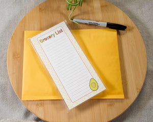 Avocado Grocery List Notepad
