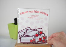 Load image into Gallery viewer, Package of pantry labels, food content labels, lined write on food storage labels, kitchen organization labels, waterproof labels.
