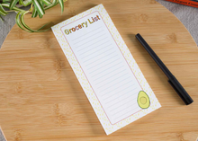 Load image into Gallery viewer, grocery list pad, 50-page lined pad, notepad list, shopping list notepad,keto grocery list, 
